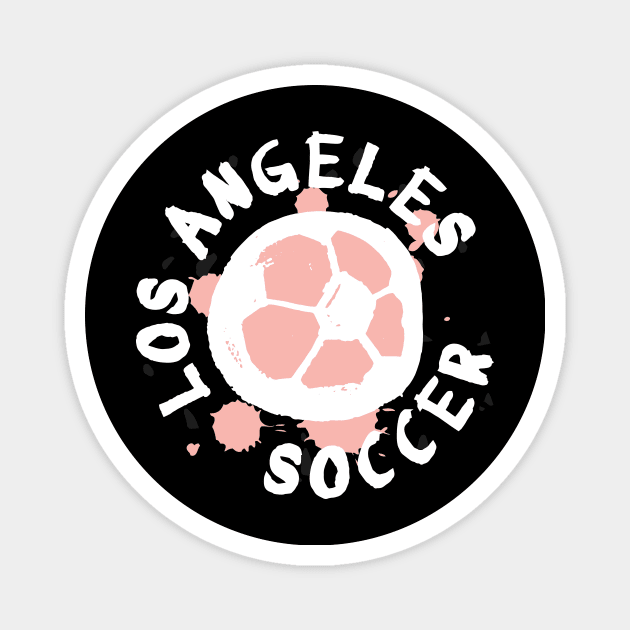 Los Angeles Soccer 02 Magnet by Very Simple Graph